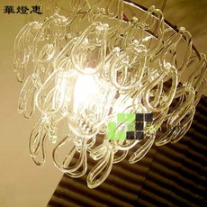 華燈惠 水晶玻璃吊燈 美式北歐風餐廳燈飾