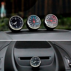 차량용 시계 자동차 아날로그 온습도계, 온도계_1개, 상세페이지참조, 1개