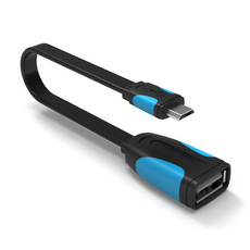 마이크로 5핀 OTG 케이블 5핀 to USB 젠더, 블랙(VAS-A09), 1개, 0.1m