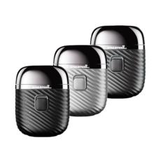 昔馬S1元素灰刮鬍刀 迷你便攜式刮鬍刀 青春禮盒, 黑色, (S1) 青春版