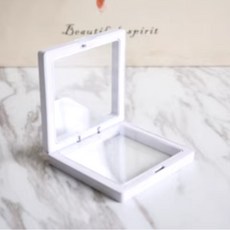 리빙홈데코 주얼리 악세사리 보관함 진열 케이스 7X7cm 10P, 10개, 화이트