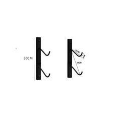 스노우보드거치대 보관대 장비 보관함 거치대 진열대 벽걸이 렉 스키 수납함, 1. 블랙 2단 벽걸이, 1개