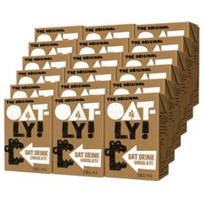 / 빙그레 오틀리 귀리우유 오트밀크 초코 250ml 18개입 탕비실 휴게실 편의점 팬트리 귀리음료 영양간식 간