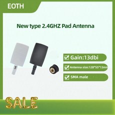 EOTH 2.4G 와이파이 평면 안테나 13dBi 고이득 장거리 지향성 모바일폰 신호 증폭기 SMA 라우터 PC 스마트용, 02 Black