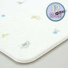 다온 베이직 12T 양면 쿠션 PVC 놀이방매트 거실매트 어린이집 유치원 돌봄교실 강아지매트, CHECK, 1 양면.공룡.12T 135(Small Size)