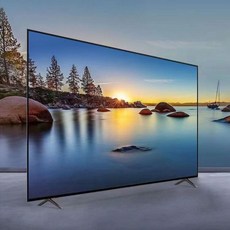100인치 TV 모니터 초대형 교회 업소용 CCTV 회의실 로비 90인치 190x110cm, F. 102인치 225x130cm, 자체 설치, 스탠드 또는 벽걸이 호환 가능, 225x130cm