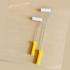 에버템즈 인테리어 폼 롤러 실내페인트용품 스펀지롤러, 옐로우 납작머리 브러시 41cm