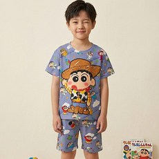 유후 밀짚 모자 상하세트 내복 주니어 아동 잠옷 파자마 실내복 상하세트 홈웨어 키즈 남여공용 유후컴퍼니