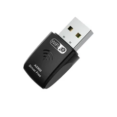 Magecam AX900 Wifi 6 어댑터 미니 USB 2.0 WIFI6 동글 네트워크 카드 2.4GHz/5GHz 랜 드라이버 무료 PC 수, 01 Black