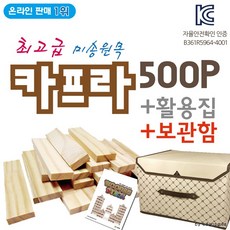 우드블럭 500개 세트 보관함 포함 목재놀이 블록
