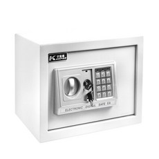 守護者 K KEEPER 電子數位保險箱 25EAT 密碼鑰匙雙重開啟 居家辦公適用 多色選擇, 白色, 白色