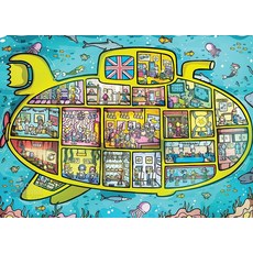 해외 Cross & Glory - 올 어보드 런던 그레이트 레드 버스 어드벤처 성인용 1000피스 직소 퍼즐 | 영국 참 재미있고 도전적인 기발한 미국매장정품+ 1730664, Sea of Green Voyage.