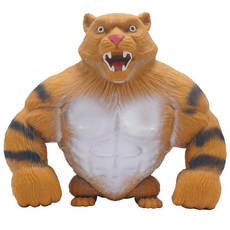 FSFHSJ Tiger Toys 어린이 및 성인을 위한 재미있는 스트레치 타이거 장난감 스트레스 타이거 스퀴즈 스트레스와 불안 ADHD 및 자폐증 완화를 위한 감각 장난, 스퀴즈 타이거 0.6kg(1.3, 1개