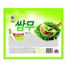 원하프쌈무(와사비맛)3kg/대림총알배송, 3kg, 1개
