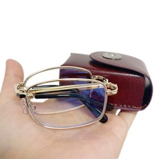 [비버블리] 도수가 전혀없는 휴대용 돋보기 노안 독서 접이식 안경테