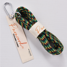 3mm 배색 파라코드 카라비너 5m 멀티 컬러 파라코드 팔찌 마스크 스트랩 리드줄 마크라메 재료, 1개, 18.정글