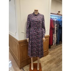 비꼴리끄 잔꽃 새틴 카라 원피스 B244WO2140395_s 656431