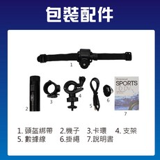 ANENG 機車行車記錄器 1080P 廣角安全帽記錄器, 主機含電池配件