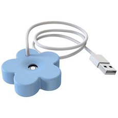 USB 케이블 밀봉 설계 탱크리스 가습기가있는 미니 휴대용 가습기 침실 파란색을위한 개인 가습기 여행, 파란색