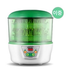 콩나물 키우기 기계 재배기 다기능 식물 새싹 기르기 숙주 녹두 콩나물자동재배기, 2단 그린, 1개