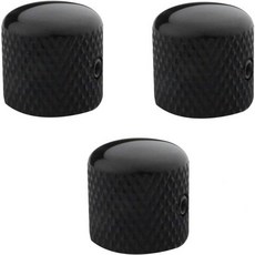 3개 세트 기타 컨트롤 노브 6mm0.24인치 축 포트 포함 조절 렌치 구리 돔 튜닝 포텐셔미터 교체용 전기 또는 정밀 베이스용골드 USA, Copper - Black 3PCS