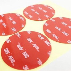 3M 초강력 투명 폼 양면테이프 원형 50mm 블랙박스 하이패스 소품 부착용 테이프, 1개