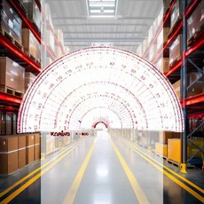 코링 템플렛 반원분도기 1개입 15cm 수업교구 제도용품 건축가용 유아교육과 작도 원그리기