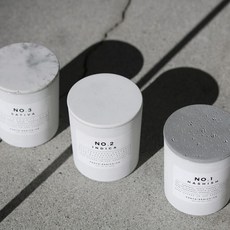 Photogenics Co. 香氛蠟燭 混凝土玻璃容器, 1個, 玻璃香氛蠟燭 8oz,NO.2 INDICA 印地加, NO.2 INDICA 印地加