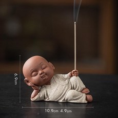 선 스틱 향로 인테리어 향꽂이 테이블용 실내용 소형 향기, 그레이, 기본 향