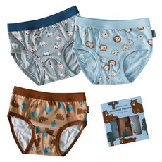 Dailylike 男孩童印花三角內褲3件組 02款