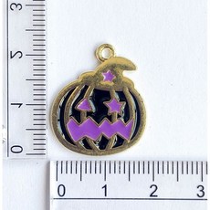 彤恩時尚 金屬裝飾吊牌, 1個, 33-E 黑南瓜