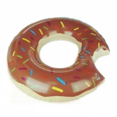 甜甜圈造型泳圈 AB114 成人游泳圈 泳池派對 海灘必備, 【AB114】120cm(無手把-咖啡), 1個