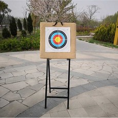 활과녁 활 양궁판 체험존 연습 선반 화살 표적판 과녁판, 1개, 소형 타겟 스탠드(흑백)