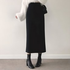 With Huilin 女款超彈力鬆緊帶長裙