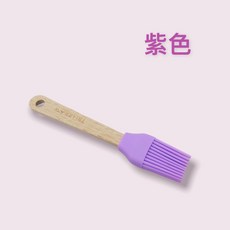 餐具達人 三箭 迷你耐熱矽膠毛刷, 紫色 膠毛刷, 1個
