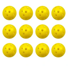 골프 연습공 12팩 65인치 플라스틱 훈련공 직경 에어플로우 멀티컬러, 12pcs yellow Balls, 1세트