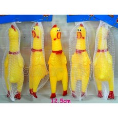 寶貝玩具屋 流行小物 超逗趣慘叫雞(咕咕雞)／壓肚子會該該叫(迷你雞12.5公分), 1個