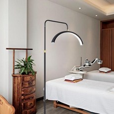 반달조명 뷰티샵 미용 왁싱 스탠드 반달 피부샵, 블랙 U자형 램프 38W 울트라 HD 직관