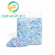 QingFei 星雲紙棉 440g 低粉塵 原木紙漿 小寵墊料 高吸水造景紙棉 倉鼠紙棉 倉鼠墊料, 1個, 深海星域, 440ml