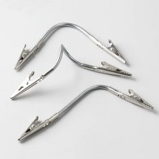 5개입 18cm 플렉시블 자바라 와이어 양방향 악어집게 기자재 실험도구 조립 재료 장치 커넥터 창작 준비물