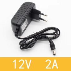 컨버터1PCS 12V2A AC 100V-240V 변환기 어댑터 DC 12V 2A 2000mA 전원 공급 장치 EU 플러그 5.5mm x 2.1-2., 1개