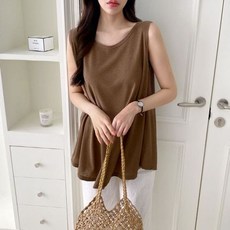 마미누리임산부 린넨 훌 나시티 레이어드 이너티 여름 임부복 177067