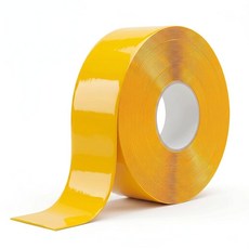 OWYR 옐로우 플로어 테이프 공장 창고 두꺼운 듀티 1MM 마킹 안전 추가 지게차 헤비, 2 Inch x 100FT, Yellow and Black