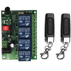 스마트 다중 무선 릴레이 RF 원격 제어 스위치 수신기 및 송신기 DC 12V 24V 10A 433 MHz 4CH 4 채널 [07] D 12V 07 D 12V, [07] D  12V, 07 D  12V, 1개