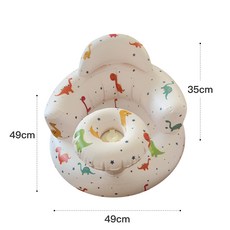 Gography 現貨秒出 寶寶充氣椅 充氣座椅 成長椅 新生兒 收涎裝飾 美感 寶寶吃飯椅 恐龍 洗澡椅 寶寶學坐椅, 托盤恐龍