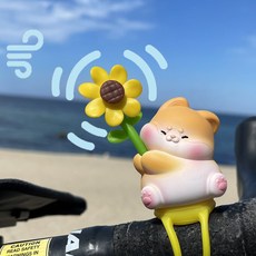 자전거 오토바이 킥보드 악세사리 바람개비 소품, 1개, 6. 멍멍2 꽃바람