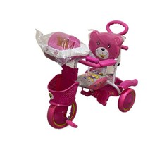 兒童三輪車，輕巧舒適，安全耐用，寶寶戶外騎乘首選, 粉色, 1個