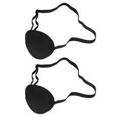 약시용 싱글 아이 패치 마스크 2개 폴리에스터 스펀지 소재 중앙 부분이 안구에 압력이 없고 착용하기 조