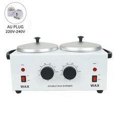 캔들 왁스 워머 듀얼 포트 히터 전문 파라핀 제모 기계 핫 페이셜 스킨 장비, 1개, 2) AU plug