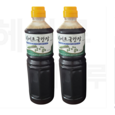 지에프 국간장 자연발효 3년숙성 국산콩간장, 2개, 900ml